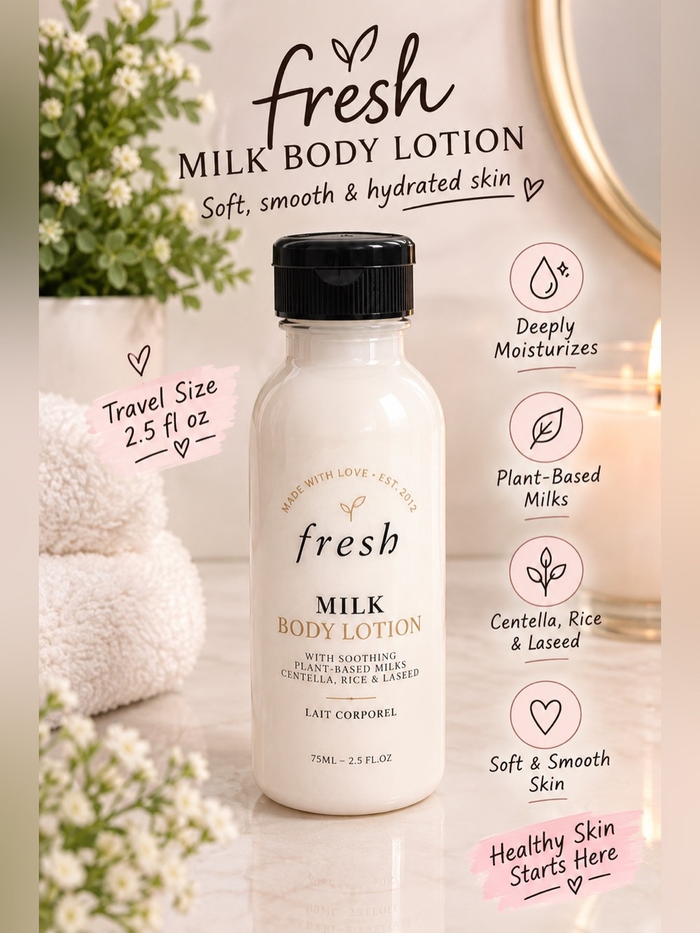 fresh Milk Body Lotion 2.5fl oz
